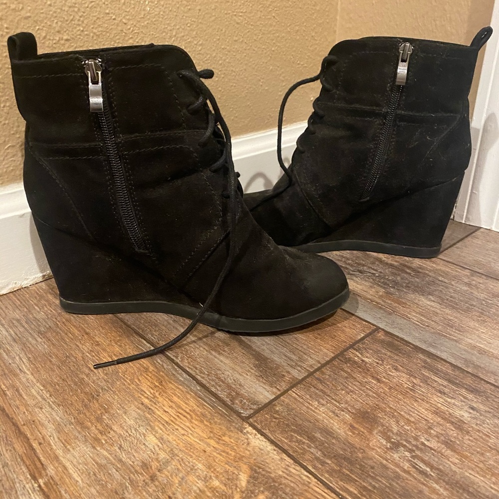 Wedge booties
